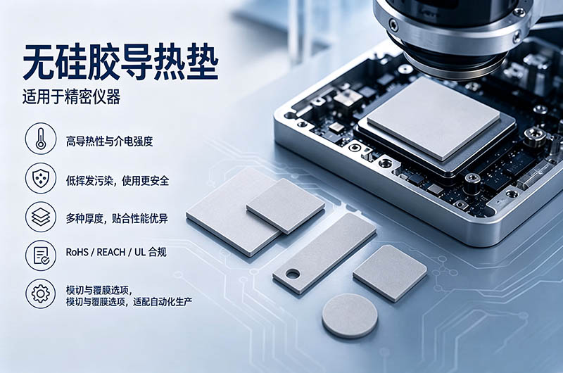 精密仪器用无硅导热垫片选型指南：别让散热“带偏”了精度