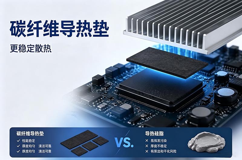 碳纤维导热垫片与导热硅脂的比较