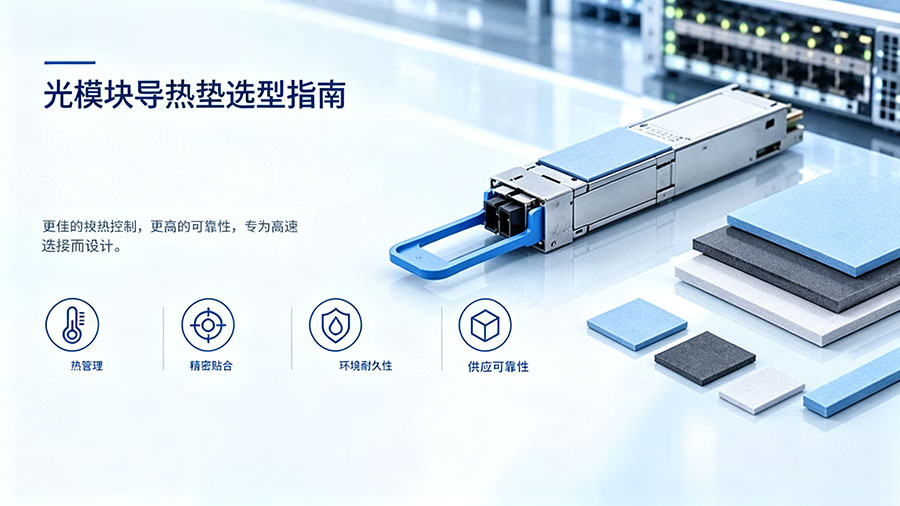 光模块导热垫片选型指南 光模块导热垫片选型指南